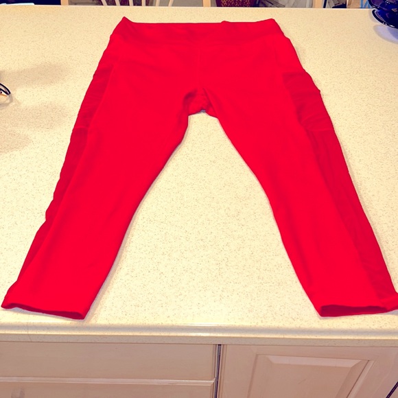 Fabletics Pants - ‼️SALE‼️ Red Powerhold pant/legging/capri by Fabletics size lge